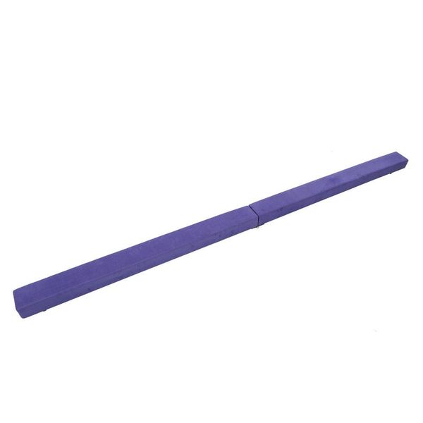 7 Feet Young Gymnasts Cheerleaders Training Folding Balance Beam Purple for Sports Fitness Equipments Supplies Accessories
