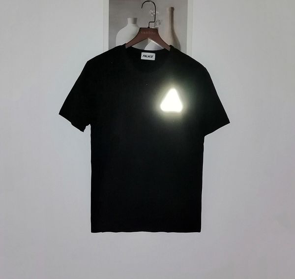 

palaces mens t shirt luxury mens designer luminous t-shirt dhl basic logo luminous 20 summer tees cotton short t, White;black