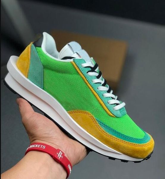 

2019 drop ship ld ldv waffle sacai green gusto varsity blue multi daybreak maize orange blazer mid dunk men running shoes size 36-45
