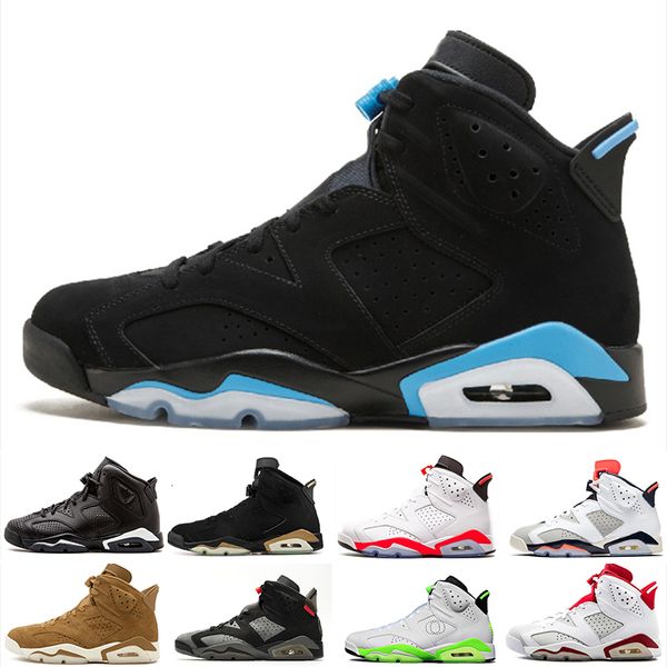 

2019 men 6 basketball shoes gatorade green limited golden harvest men s sneakers classic 6s unc athletic sports shoes for men with box