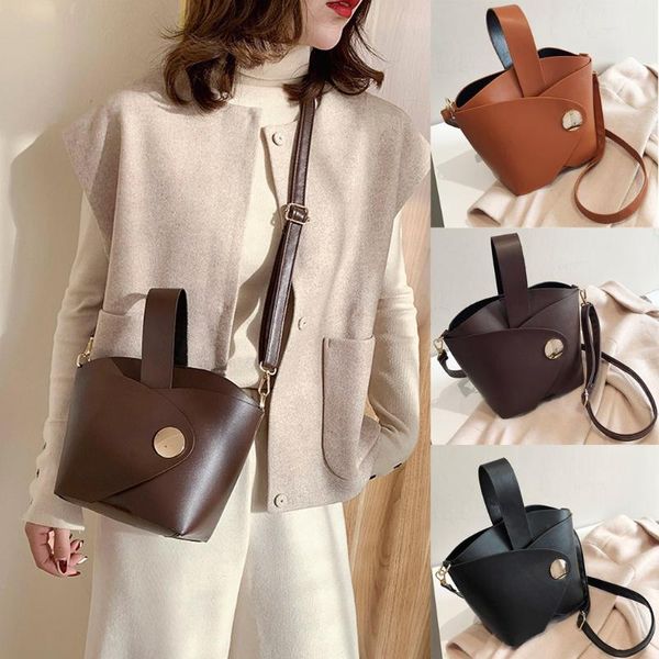 

ocardian women's solid color leather large capacity hasp shoulder bag fashion simple wlid messenger bags handbag sac main femme