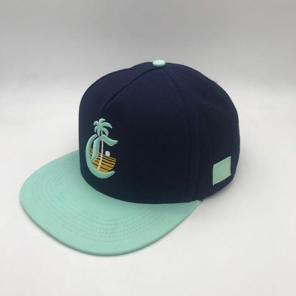 

custom snapback caps snapback baseball two tone color plain hat cap, Blue;gray