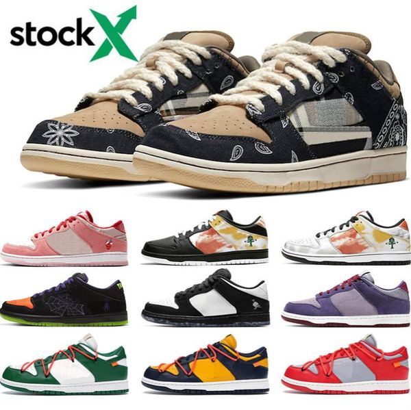 

travis scotts casual shoes platform stock x designer men women sneakers white orange green skateboard sports chaussures 12
