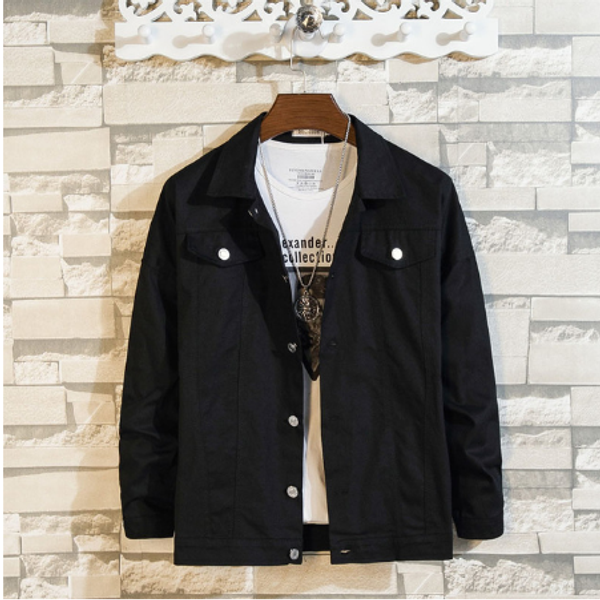

summer thin red white black short length jackets men fashion casual cotton jeans jacket men streetwear, Black;brown