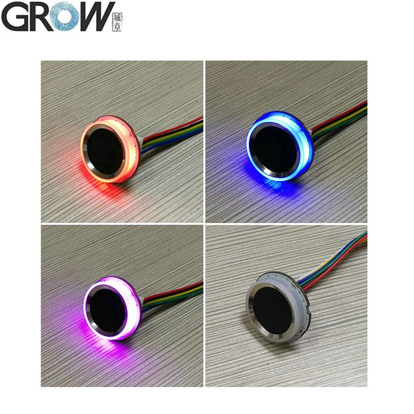 Crescer R502 - um novo anel circular LED Control UART DC3.3V MX1.0-6Pin Capacitivo Scanner de Sensor de Impressão Fingerprint