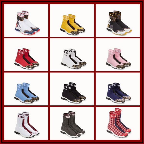 

2018 роскошный дизайнер женская обувь носок обувь дизайнер роскошные женская обувь новый бренд суперзвезд женские сапоги, Black