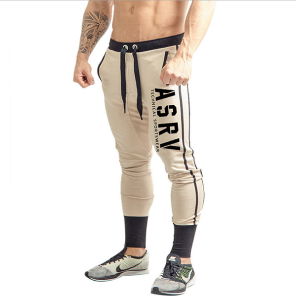 

new sports pants men's fitness autumn and winter cotton running jogging pants, men's casual sports fashion feet training pants, Black