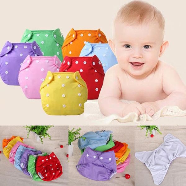 

cloth diapers 7pcs washable eco-friendly diaper cover adjustable nappy reusable fit 3-15kg training baby pants