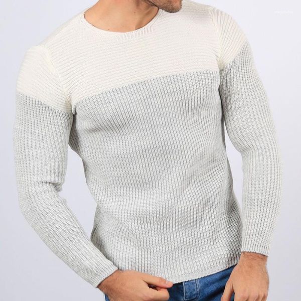 

sleeve pullover autumn sweater luxury mens loose crew neck kniter fashion mens designer sweater casual long, White;black