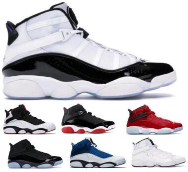 

6 mens 6s six rings basketball shoes sneakers jumpman concord bred blue ice gym red confetti space jam man 2020 classic zapato shoes