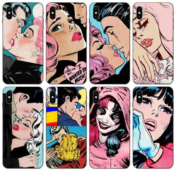 

tongtrade] pop art comic case for apple iphone 11 pro max x xs 8s 7s 6s 5 galaxy a3 s10 huawei mate 7 8 9 10 p30 redmi k20 pro vogue case