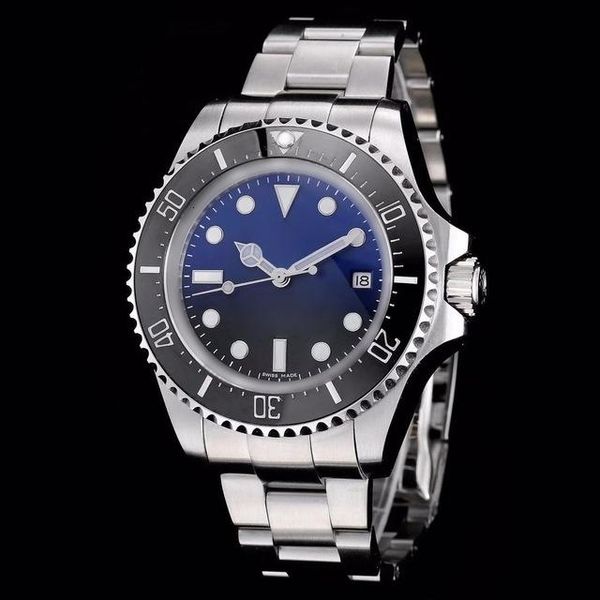 

2020 sale mens watches sea series m126660 44mm blue black two -color dial ceramic bezel automatic mechanical men s watch ng, Slivery;brown