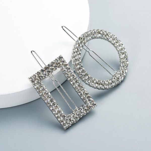 

япония-корея акриловый набор квадратная корейская версия зажим для волос набор боковой клип топ из двух частей ультра-флэш темперамент карты, Golden;white