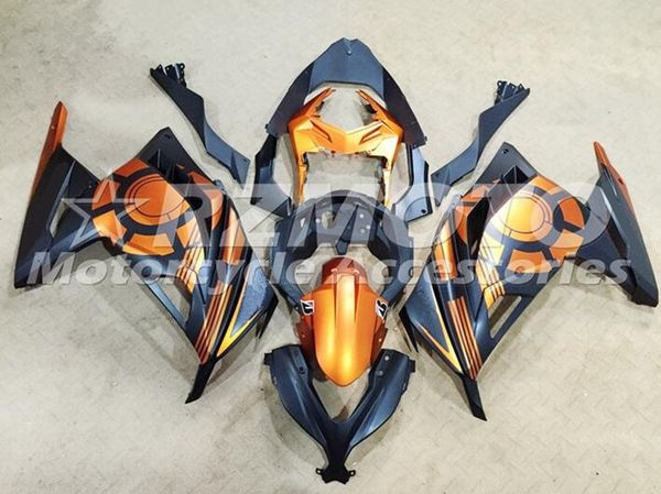 

4gifts injection mold new abs motorcycle full fairings kit fit for kawasaki ninja 300 ex300 300r 2013 2014 2015 2016 2017 set orange black
