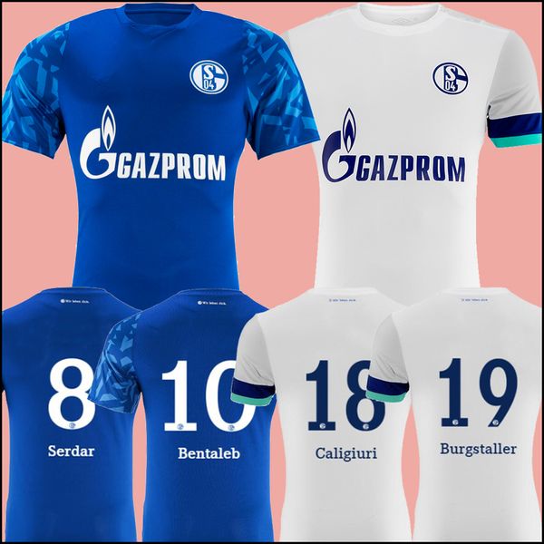 

2019 2020 шальке главная синий футбол джерси 19/20 шальке 04 away футбол рубашки 2019 # 7 uth сердар bentaled caligiuri трикотажные изделия, Black;yellow