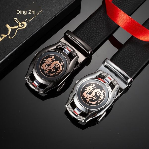 

7tupe 2020 2020 automatic buckle business bel fashion men's automatic buckle business belt chinese faucet men's genuine leather be, Black;brown