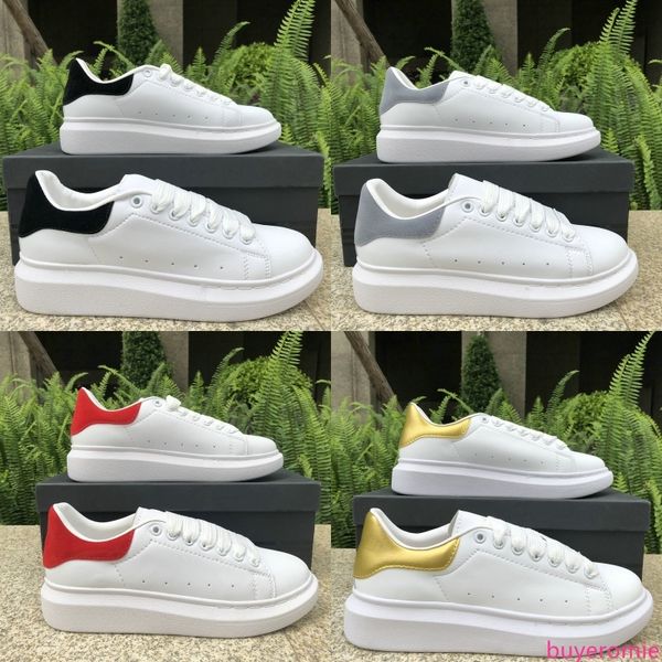 

2019 мужчины женщины плоские туфли повседневная обувь дизайнерская роскошная модная обувь черный серый белый красный кожаный ботинок бегун т