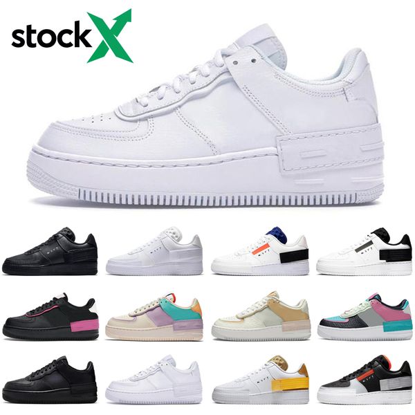 

wholesale n354 type stock x shadow men women running shoes triple black pale ivory skateboard mens womens trainers sports sneakers runners, White;red