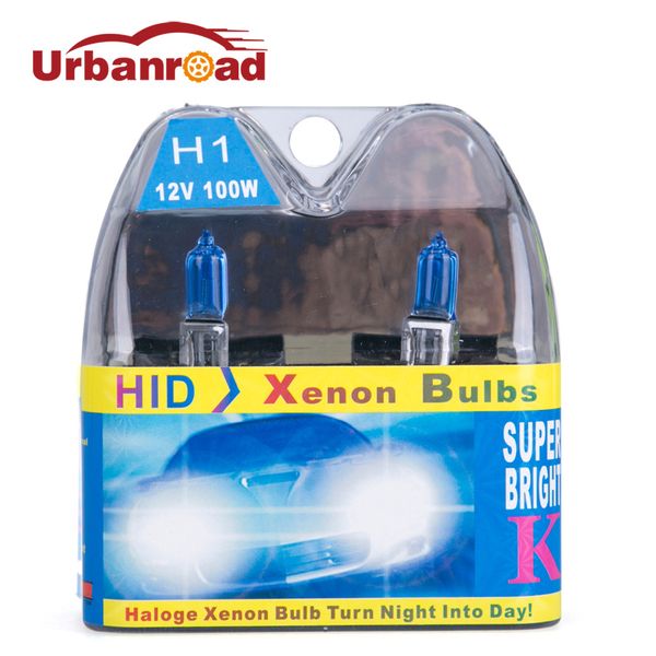 

автомобиль 12v 100w h1 галогенная лампа 6000к белый лампа высокой мощности авто источник света парковки 6000k галогенные лампы противотуманн