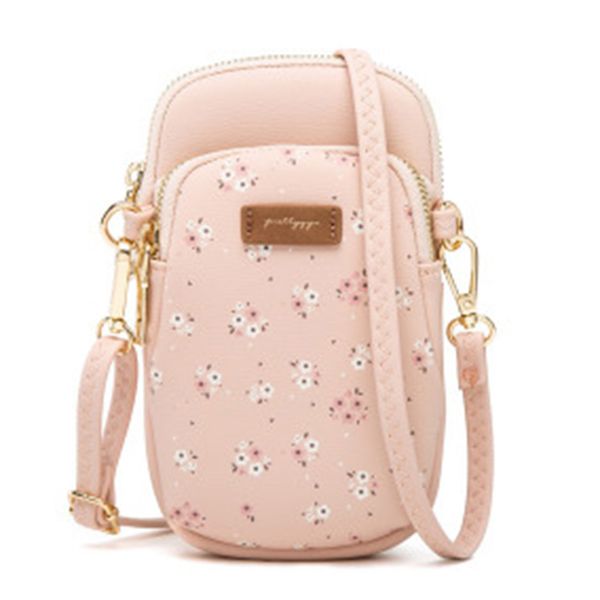 

selling mini shoulder bag women phone crossbody small zipper printed messenger bag wallet purse -b5