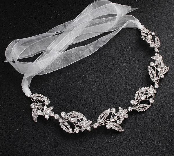 

3pcs/lot nice diy hair jewely hairband tiara rhinestone bride handmade headband wedding jewelry bridal jewelry new arring length 33cm, Slivery;golden