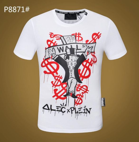 

2019ss brands g fashion casual male phillip plain short sleeve t shirt skull medusa men 3d snake dog letter polo tee shirt 153, White;black