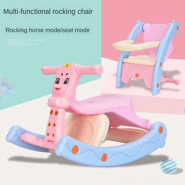 

children rocking baby multifunctional three-in-one rocking horse rides 1-3 years old multi-function dining chair