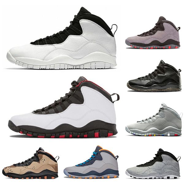

with socks 2019 men basketball shoes 10 iam back bobcats chicage cement 10s powder blue grey red mens trainers sports sneaker 40-47