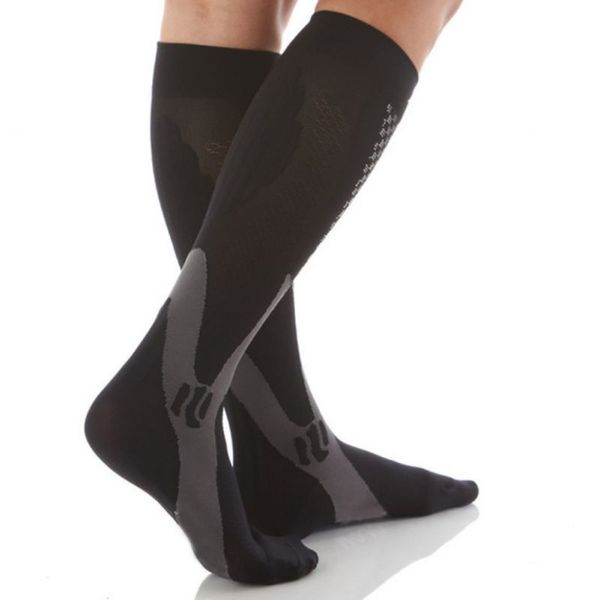 

ropalia men women leg support stretch compression socks below knee socks, Black