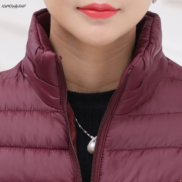

plus 5xl size casual ultra light short full thicken winter jacket women snow wear fashion jacket parka female warm coat overcoat, Black