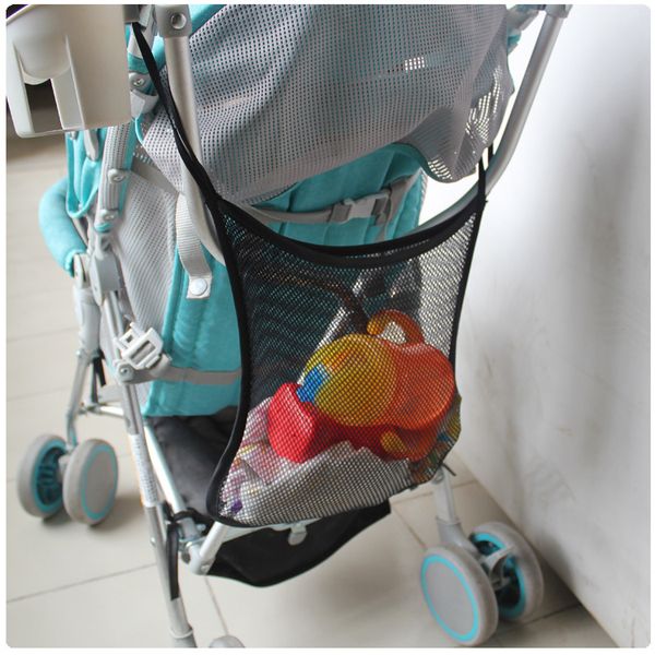 

30*30cm baby stroller mesh seat pocket trolley net bag seat pocket stroller accessories