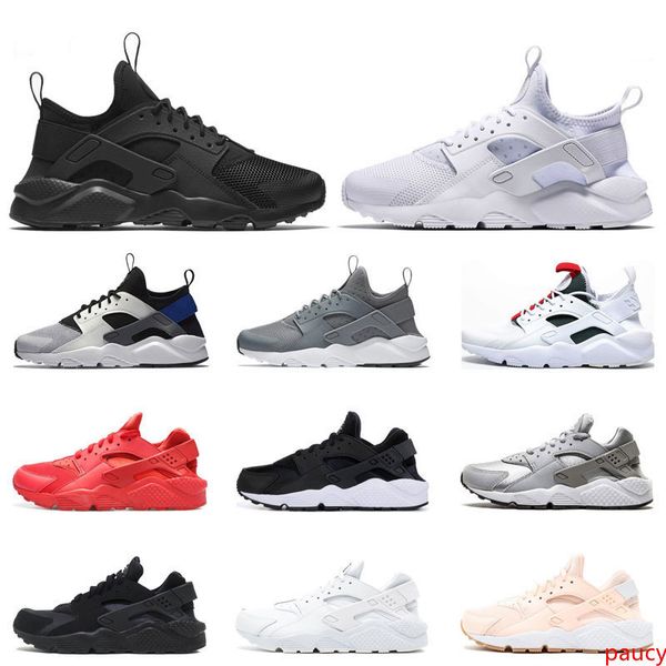 

новый huarache 4.0 1.0 классический тройной белый черный красный кроссовки для мужчин женщин дышащая мода спортивные кроссовки тренеры разме