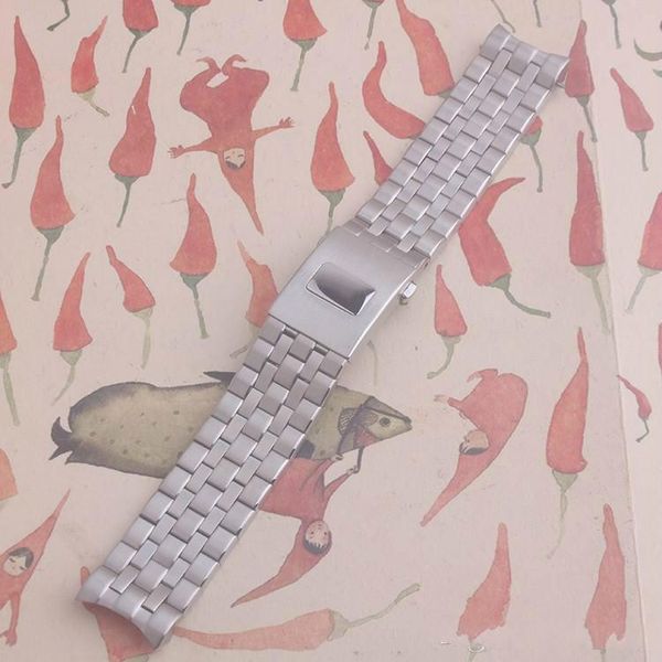 

good watch band stainless steel 20mm 21mm watch band braceletsend replacement for iwc pilot chronograph bracelet strap band for iwc iw3777, Black;brown