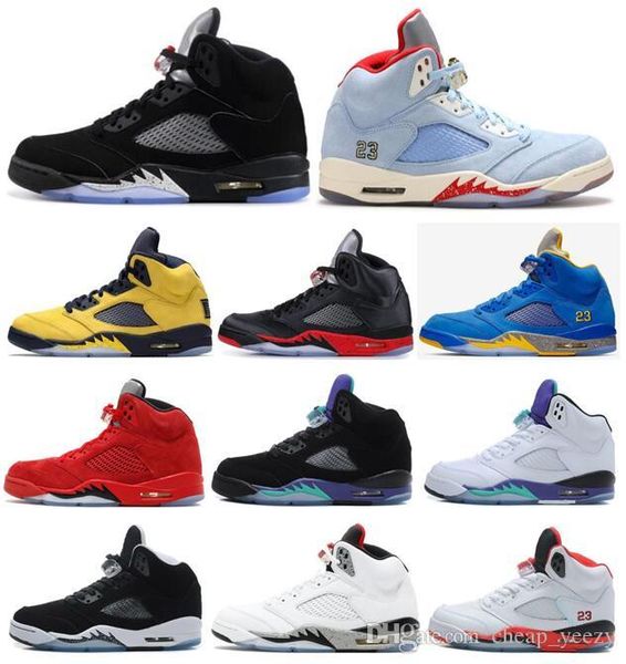 

5 5s black metallic 3m reflect black white grape oreo basketball shoes men 5s red suede white cement sneakers