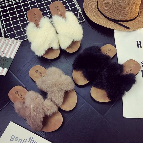 

cinessd flock outdoor slippers women's shoes flat 2020 summer slippers for women slides shoes new soft bottom ladies shoe solid, Black