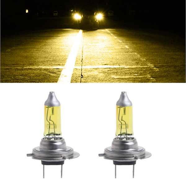 

1 pair car headlight h7 lamp super bright car bulb 100w fog light dc 12v