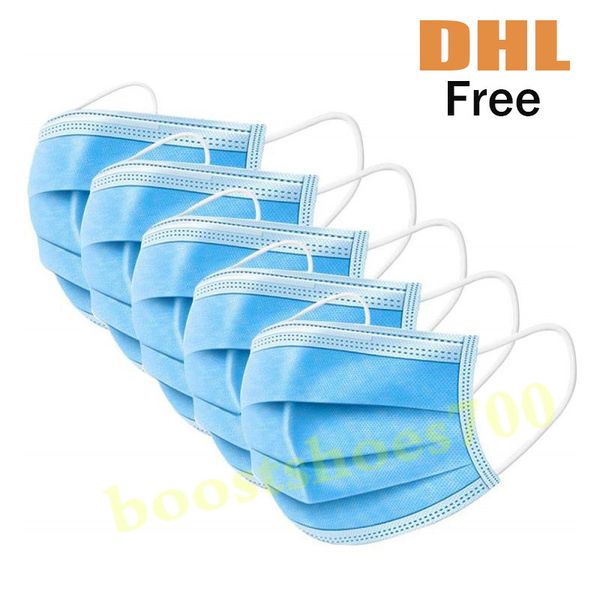 

бесплатная доставка 100шт взрослых одноразовых масок взрослых масок 3 слоя толстой защиты от пыли анти пыли удобная безопасность дышащая в н