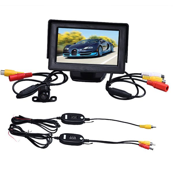 

4.3 inch tft lcd monitor+car reverse rearview back up camera wireless kit carry it everywhere lcd is especially