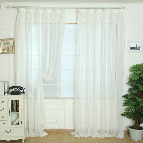 

white elegant tulle curtains door window curtain decoration drape sheer scarf valances curtain for kids bedroom firanki na okno