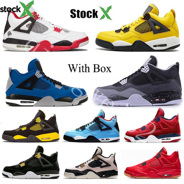 

2020 bred white cement 4 4s iv what the cactus jack cool grey mens basketball shoes fiba unc mushroom denim blue men sport designer sneakers, Black