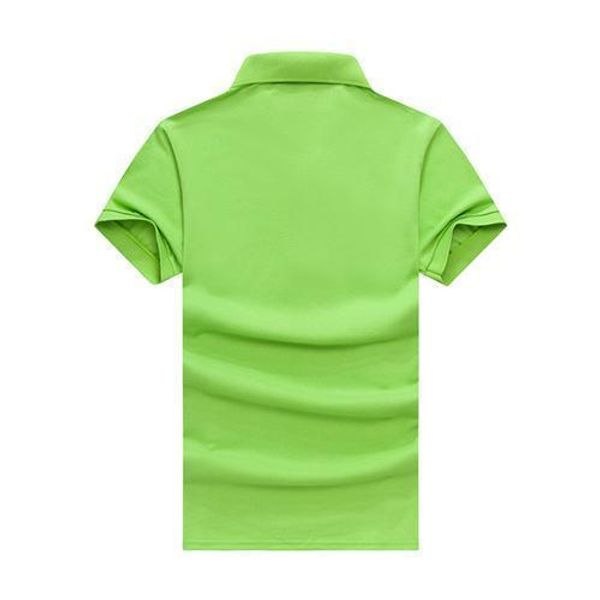 

running short sleeve trendy men s quick-drying round neck short-sleeved lapel t-shirt wo-45, Black