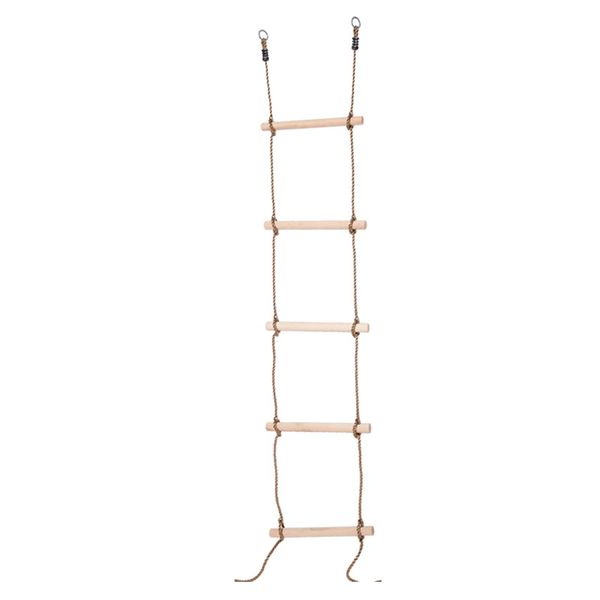 

pe rope wooden ladder climbing toy kids outdoor play children sports fitness toys garden playground equipment