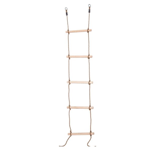 

PE Rope Wooden Ladder Climbing Toy Kids Outdoor Play Children Sports Fitness Toys Garden Playground Equipment