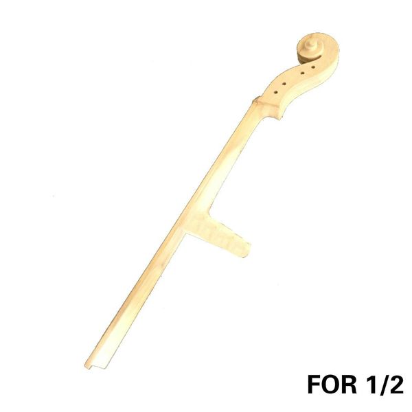 

naomi acoustic cello neck for 1/2 cello neck w/fingerboard 4 peg holes scrolled head cello parts new