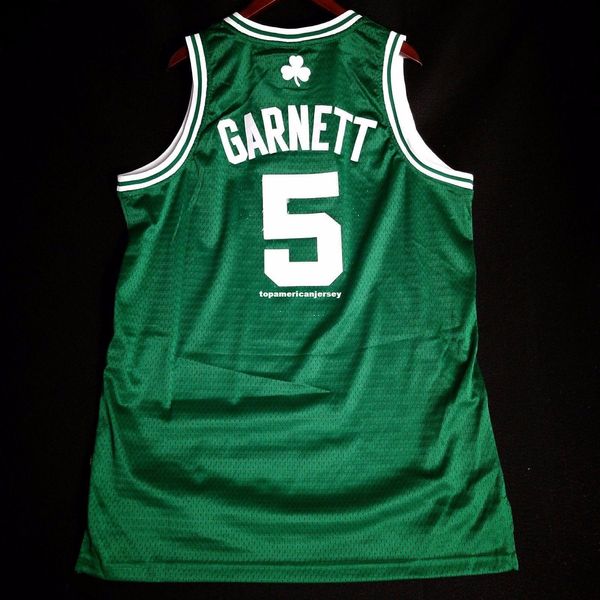 

100% stitched kevin garnett 5# sewn wholesale jersey mens vest size xs-6xl stitched basketball jerseys ncaa, Gray