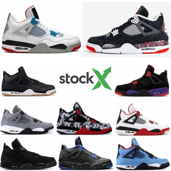 

2020 stock x bred cement 4 4s iv 4 splatter ovo promo what the cactus jack cool white grey 45 basketball shoes mushroom men sports sneakers