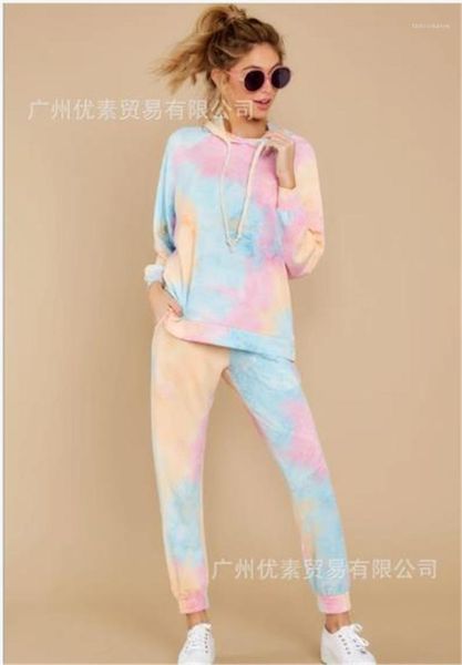 

long sleeve casual breathable sweet tracksuits sport jogging 2pcs floral hooded hoodies womens designer tracksuits, Gray