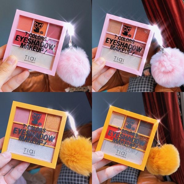 

7 color eyeshadow pallete makeup matte palette eye shadow palette shimmer shine diamond glitter powder pigment cosmetics