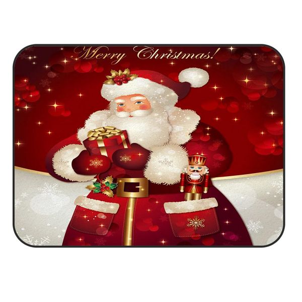 

charmhome soft carpet anti-slip rug merry christans santa carpet for living room home decor mat