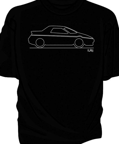 

original sketch lotus elan t-shirt men, White;black